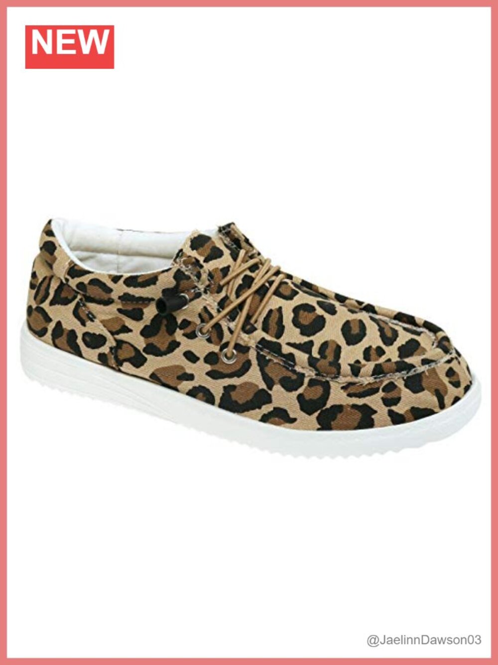 Women's Slip-On Fashion Sneaker Leopard Print Lace-Up Low Top Lightweight